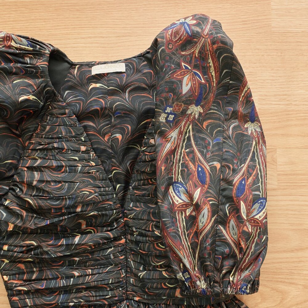 Ulla Johnson / Gwen Dress / Size 2 / Obsidian / Autumn Winter 2022 - Picture 5 of 11